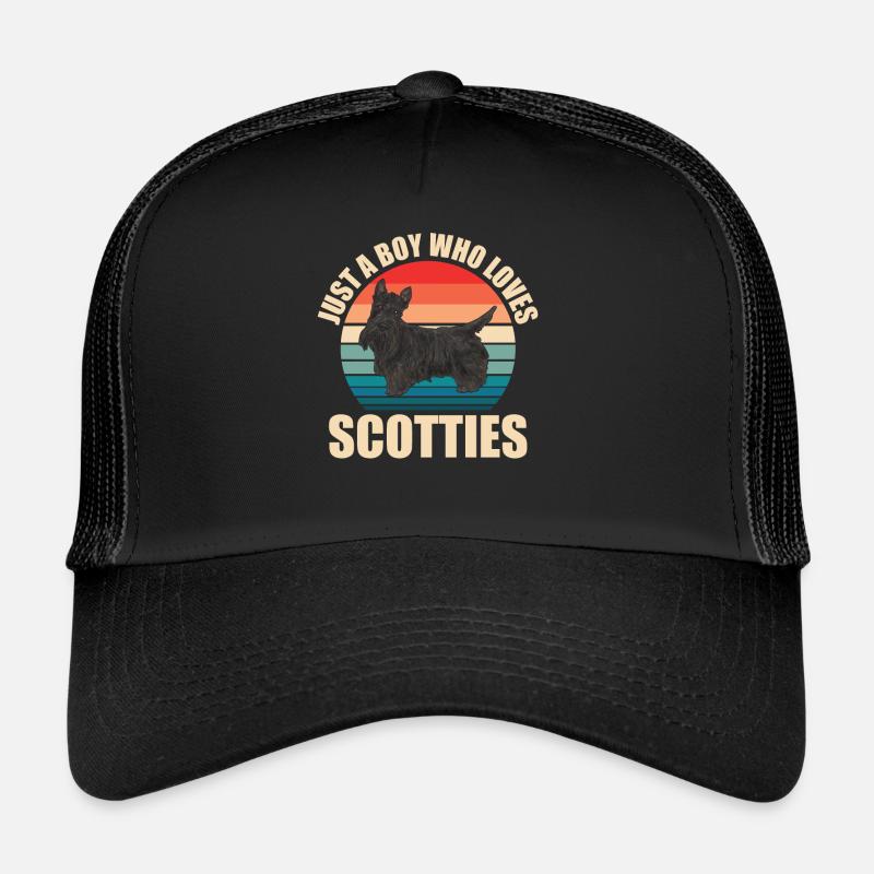 Scottish Terrier Scottie Hund Trucker Cap