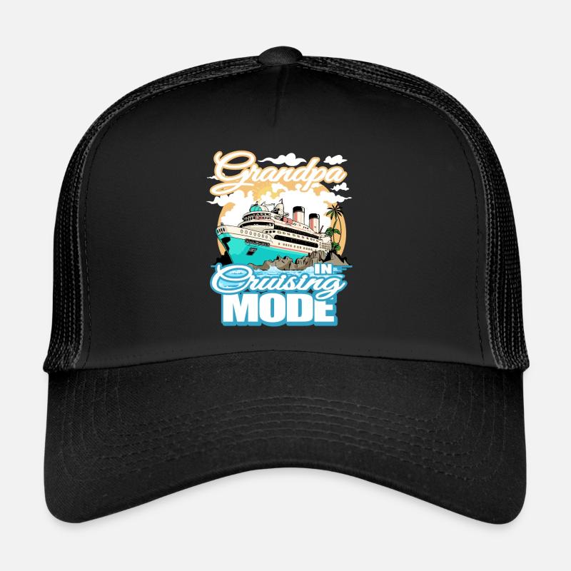 Grand-père en mode conduite - excursion en bateau Casquette trucker 
