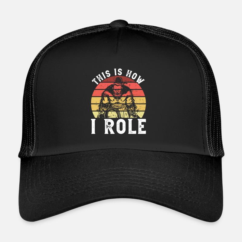 Rpg Rollenspiel Und Rollenspiel Larp - Trucker Cap - Schwarz/Schwarz