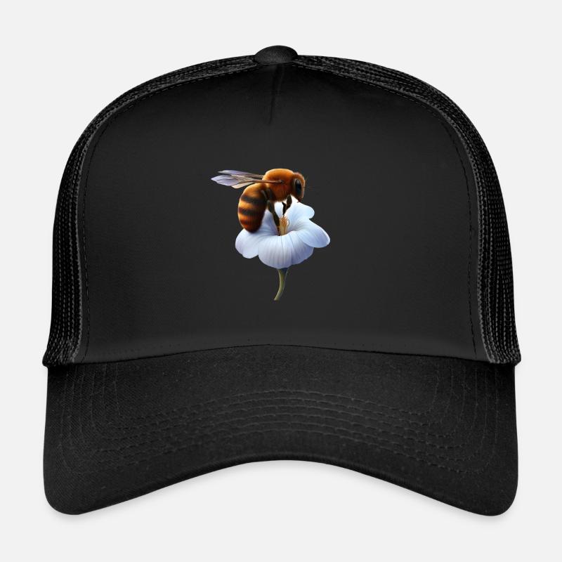 Bee on flower Trucker Cap