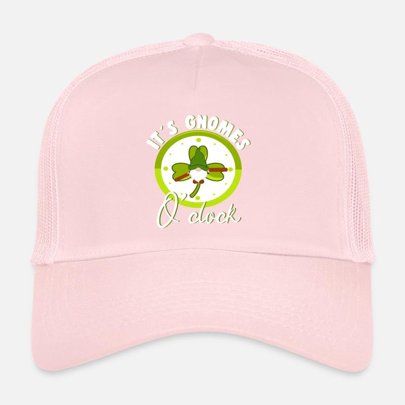 Ses Gnomes OClock Loverleaf Yard Garden Gnome Casquette trucker 