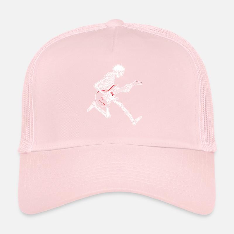 Skeleton Guitar Trucker Cap