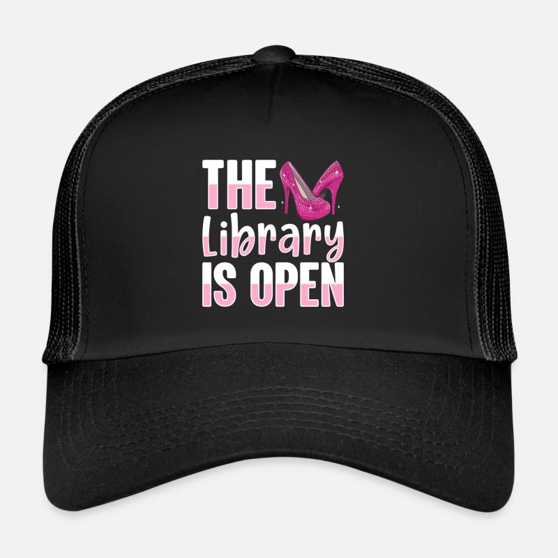 Proudly The library is open Drag Queen Trucker Cap