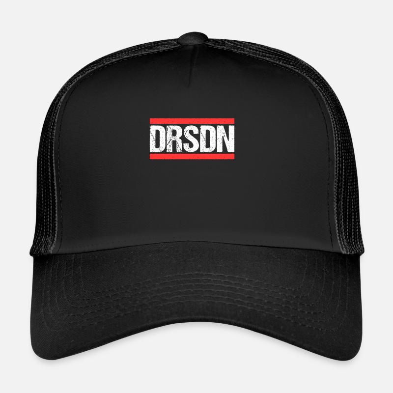 Dresdnerin Dresdner Dresden - Trucker Cap - Schwarz/Schwarz