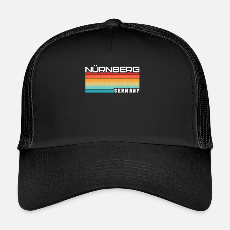 Nürnbergerin Nürnberger Nürnberg - Trucker Cap - Schwarz/Schwarz