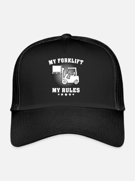 Stapler Staplerfahrer - Trucker Cap - Schwarz/Schwarz