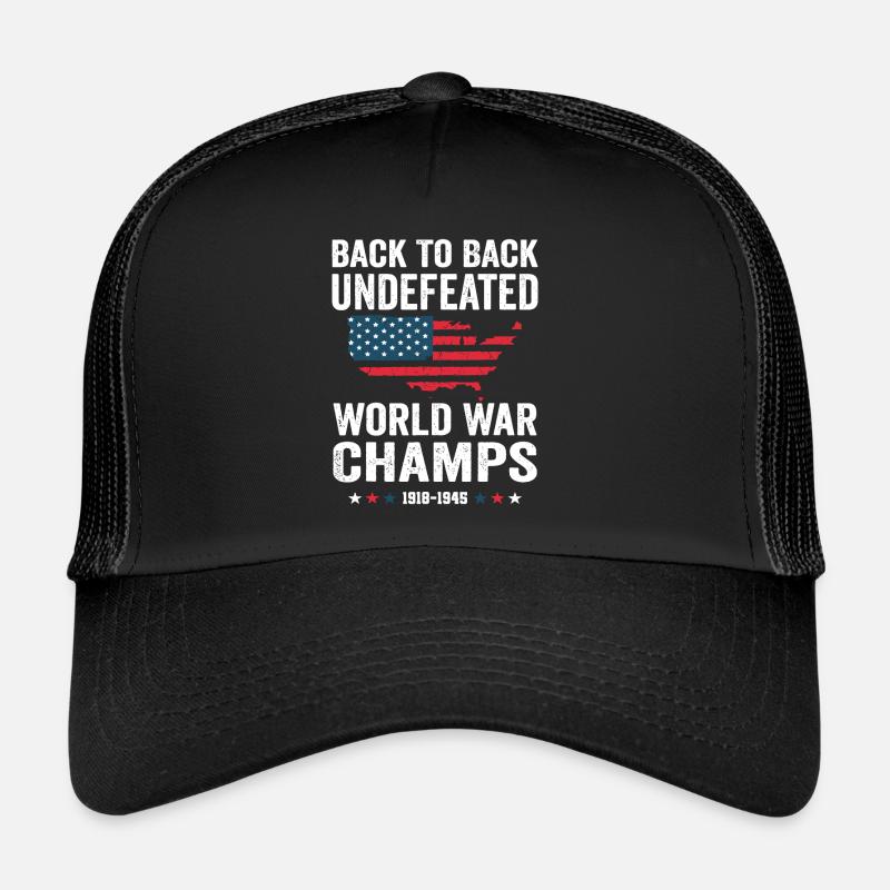 Champions invaincus de la Seconde Guerre mondiale consécutifs Casquette trucker 