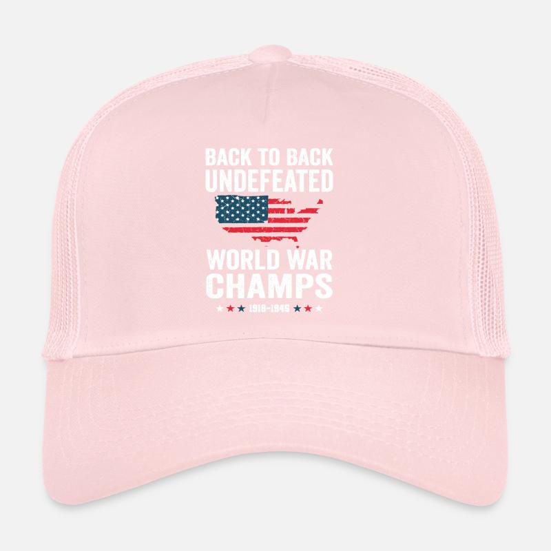 Champions invaincus de la Seconde Guerre mondiale consécutifs Casquette trucker 