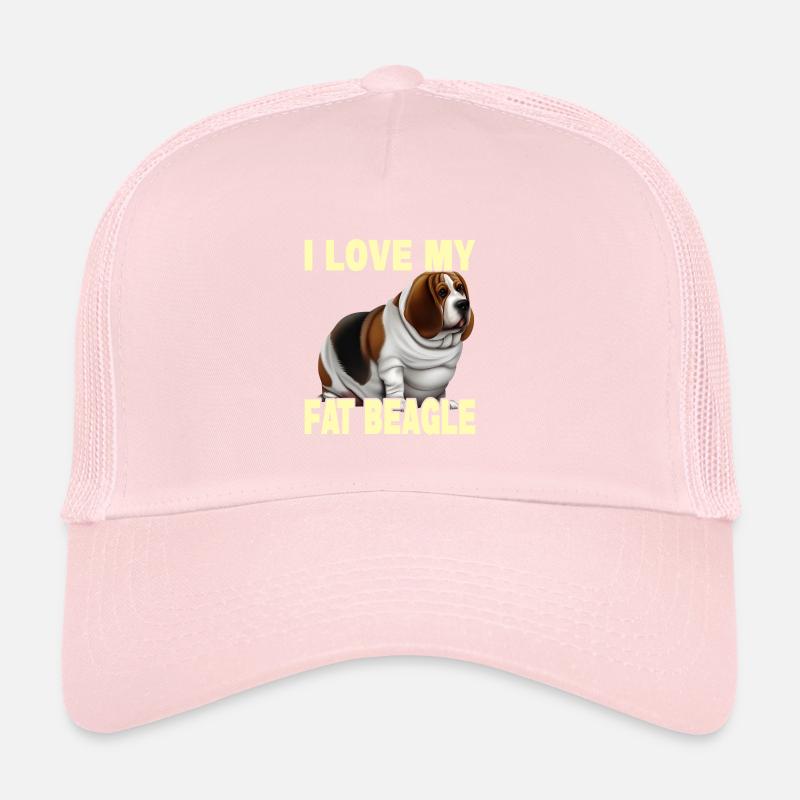 I Love My Fat Beagle Trucker Cap