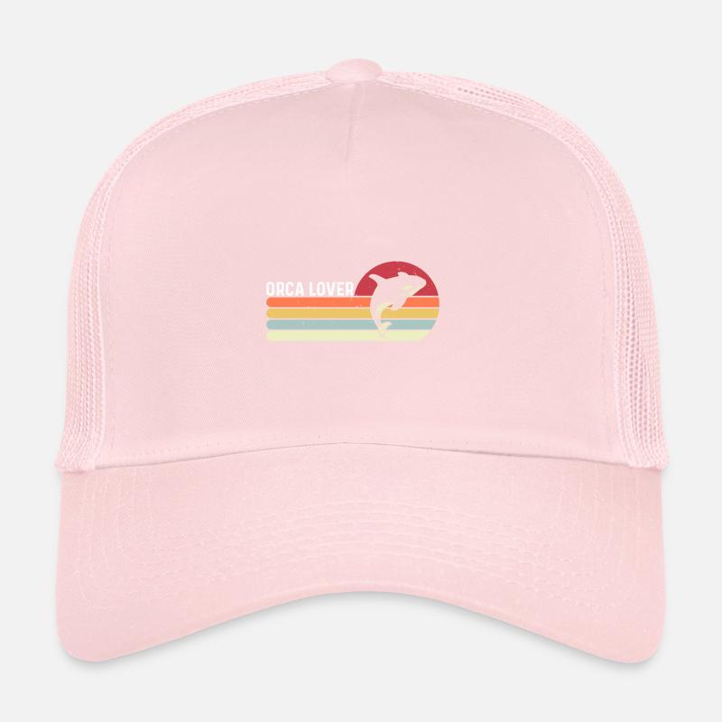 Les amoureux des orques Les créatures marines protègent le coucher du soleil Casquette trucker 