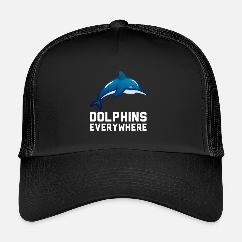 Dauphins partout IQ Créatures marines intelligentes Casquette trucker 