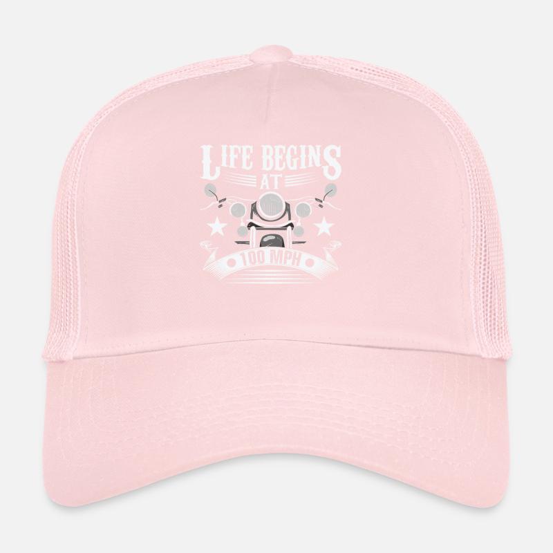 La vie commence à 100 MPH Casquette trucker 
