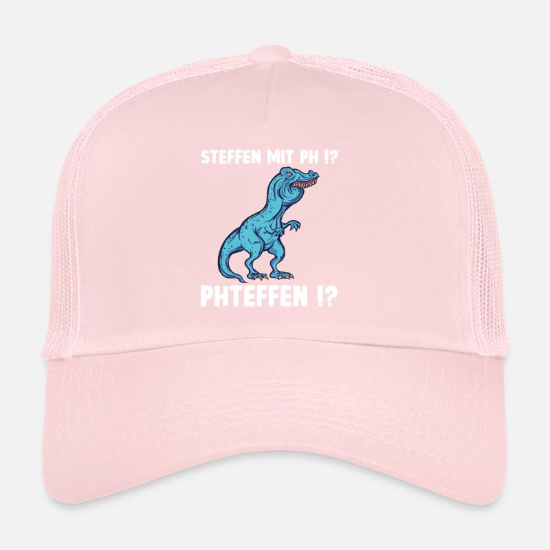 TRex Meme Dinosaur with Overbite Steffen with ph Trucker Cap