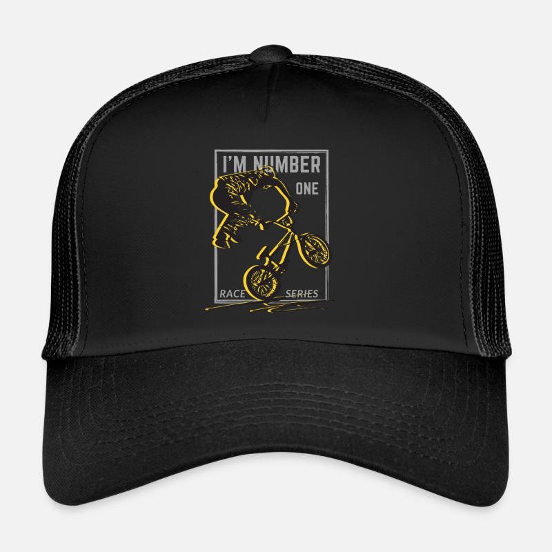 Ich bin die Nummer eins, eine Radrennserie Trucker Cap