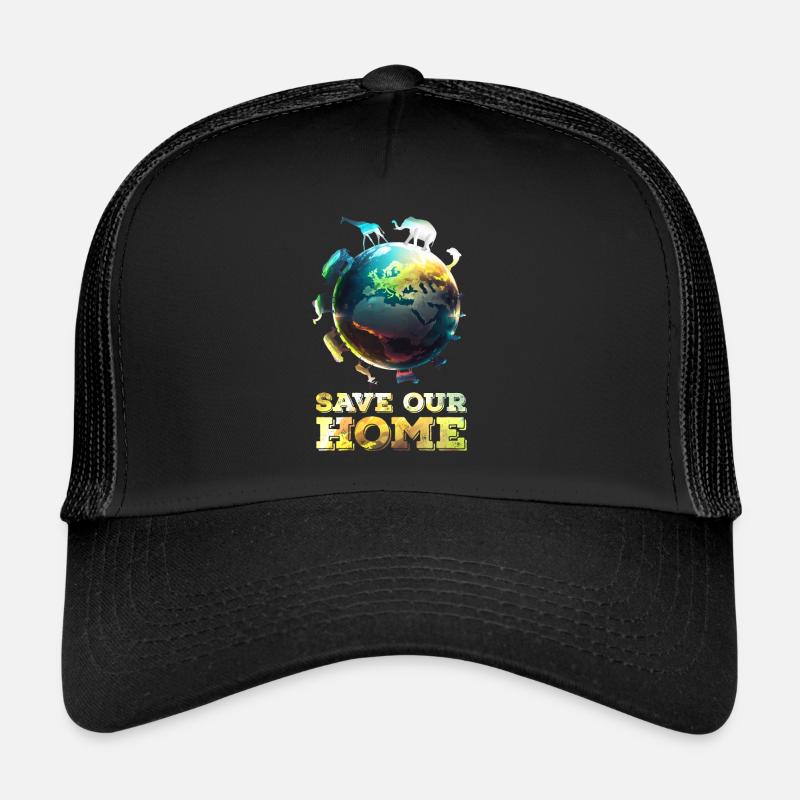 Save our home Planet Save the Earth Nature Conservation Trucker Cap