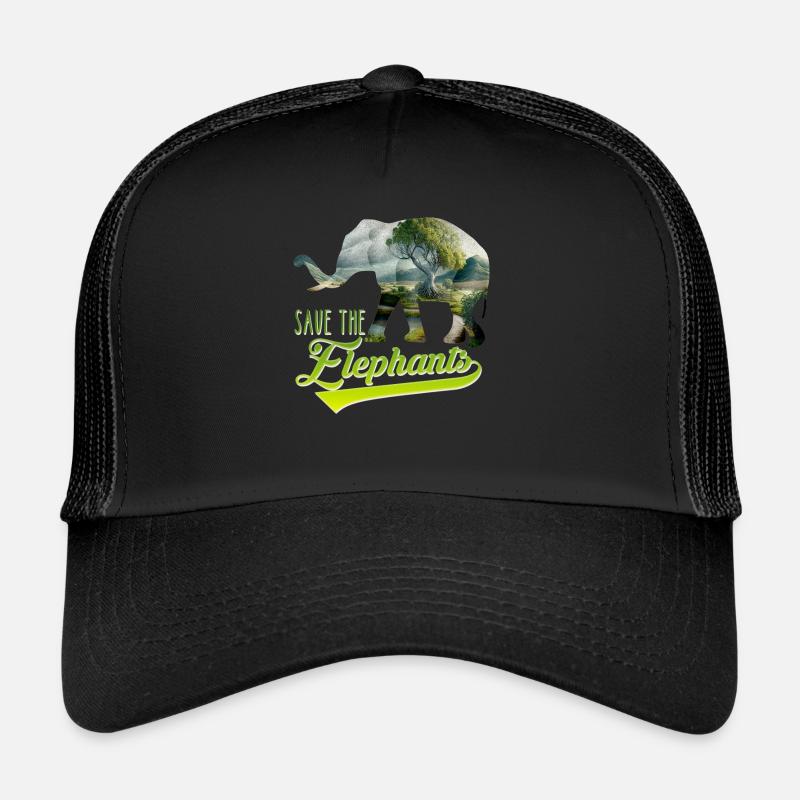 Save the Elephants Artenschutz bedrohte Arten Trucker Cap