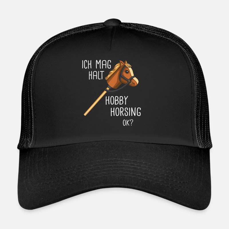 Hobby Horsing Steckenpferd Hobbyhorsing - Trucker Cap - Schwarz/Schwarz