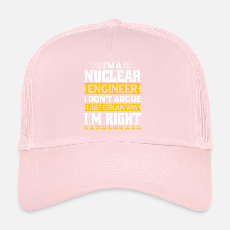 Nuclear Engineer Nuclear Technology Nuclear Energy Trucker Cap