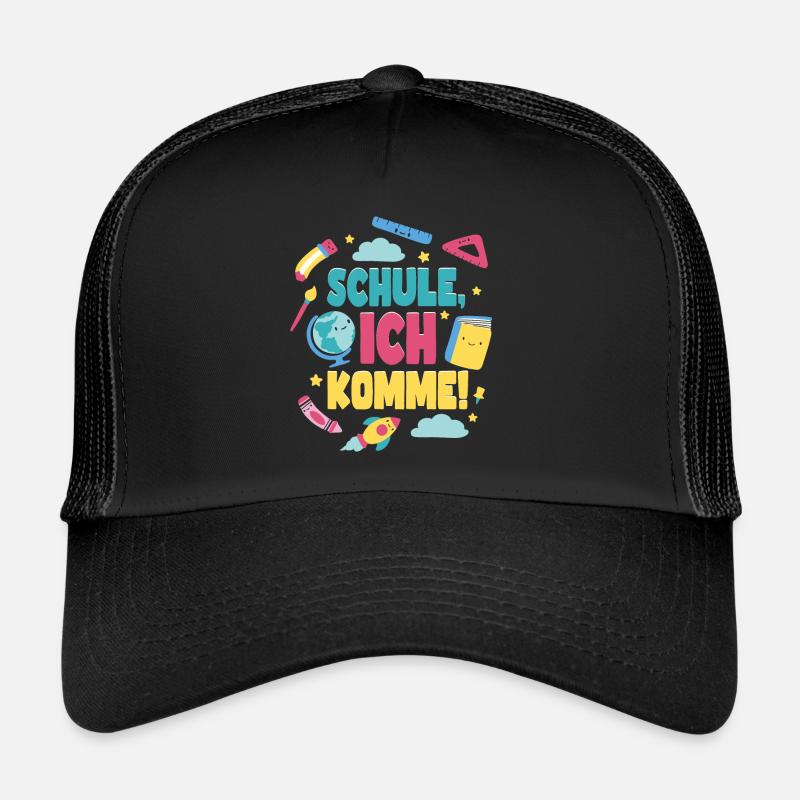 Schule ich Komme Einschulung Schulstart Trucker Cap