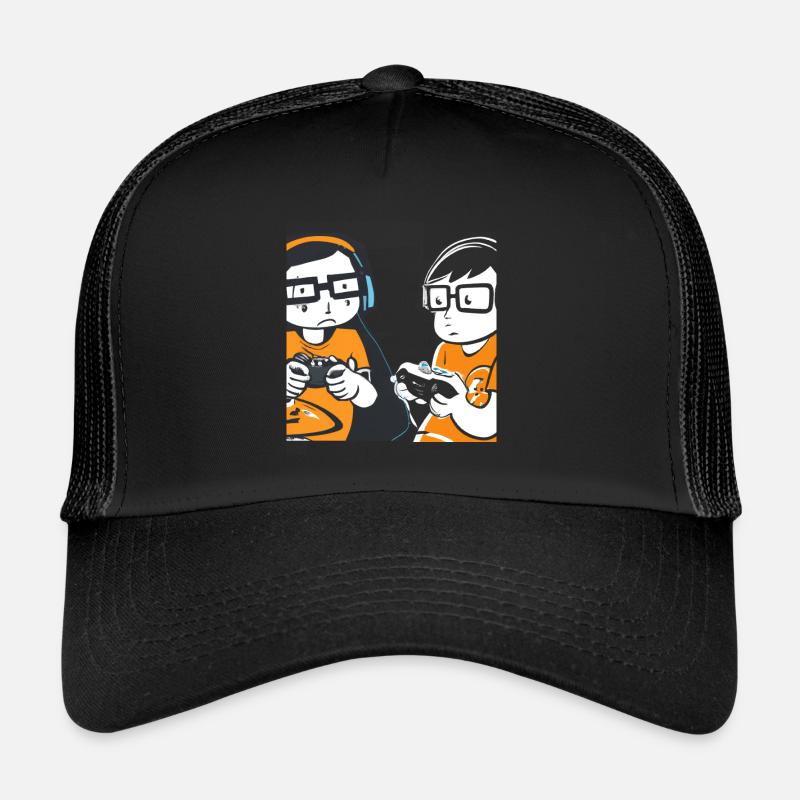 Gaming Nerds Streber - Trucker Cap - Schwarz/Schwarz
