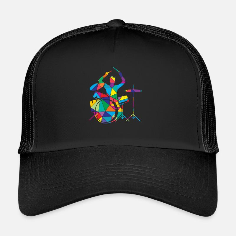 Schlagzeug Polygon Trommler Trucker Cap