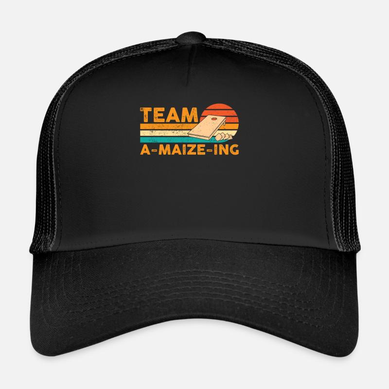 Funny Cornhole Corn Hole Retro Trucker Cap