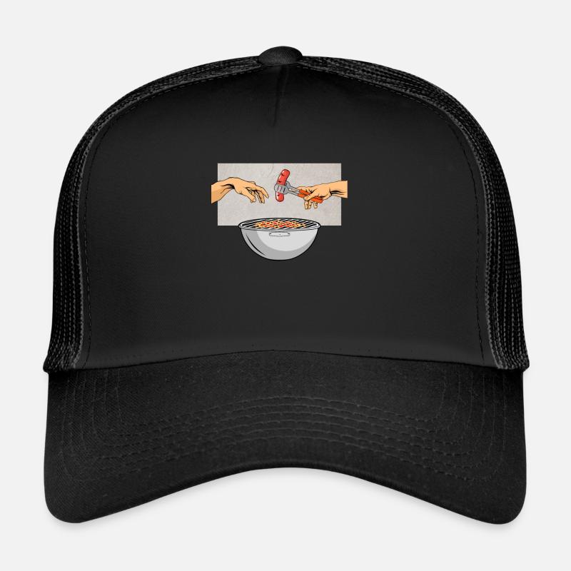 Bratwurst Grillen BBQ Grillen für echte Griller Trucker Cap