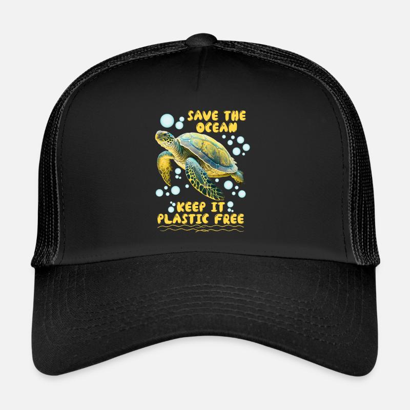 Save the Turtles Save the Ocean Conservation Casquette trucker 