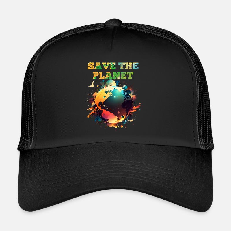 Save planet Earth, climate and nature Trucker Cap