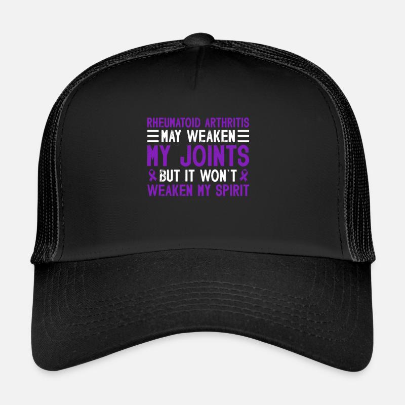 La polyarthrite rhumatoïde peut m’affaiblir, mais Casquette trucker 
