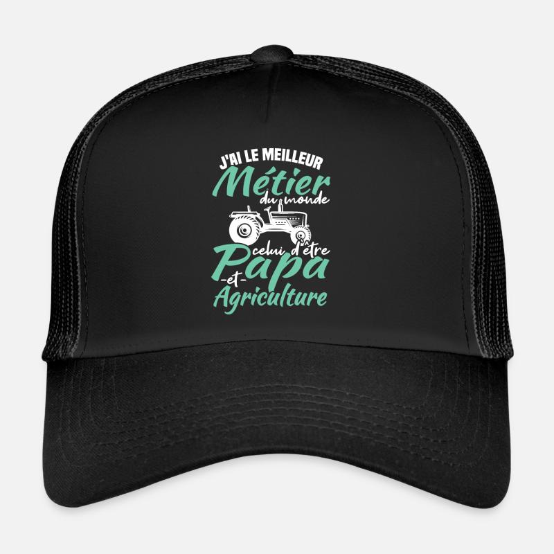 Papa et agriculture Casquette trucker 
