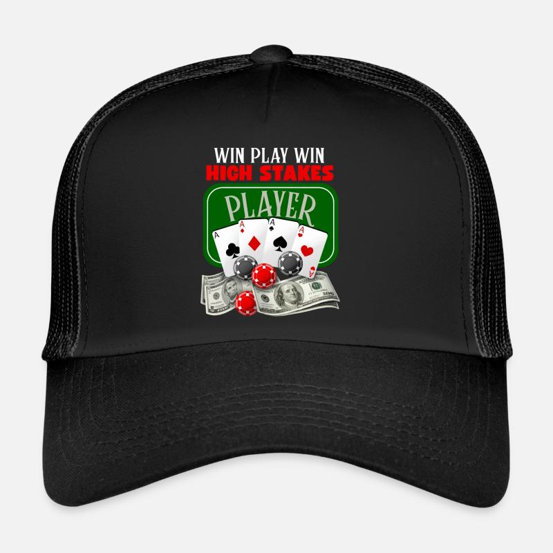 Poker, Poker Game, Poker Chips, Saying Trucker Cap