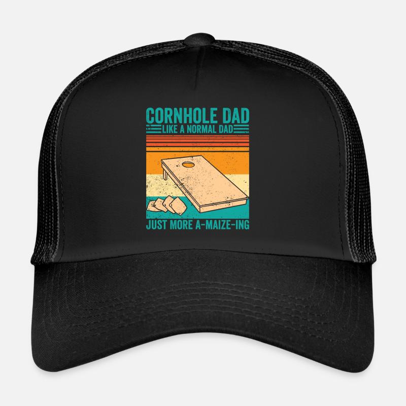 Funny Cornhole Retro Trucker Cap