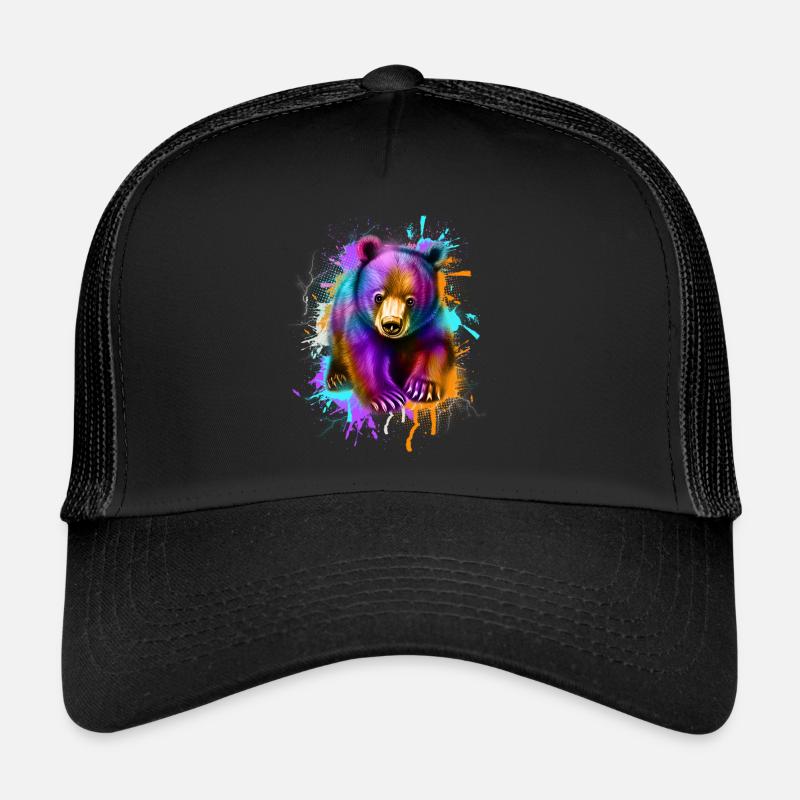Petit Ours Coloré Casquette trucker 