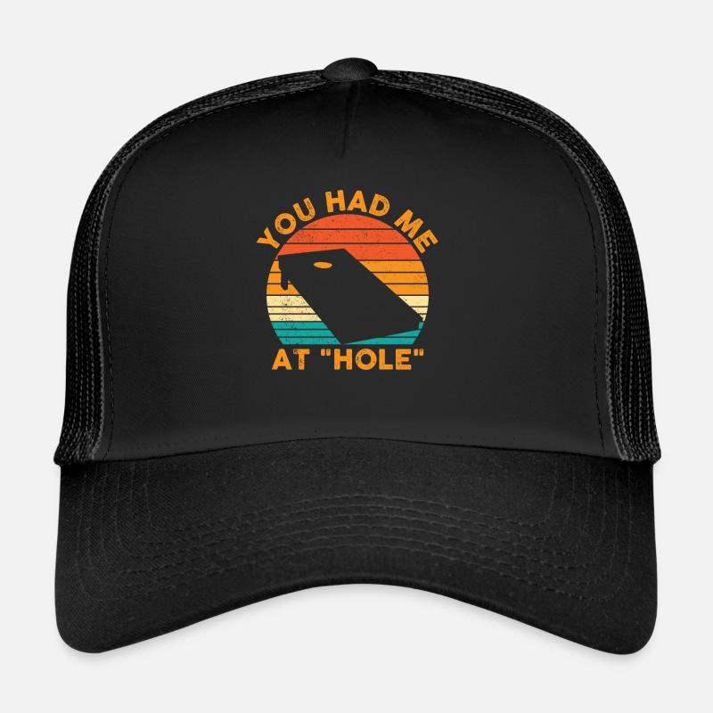 Funny Cornhole Corn Hole Retro Trucker Cap