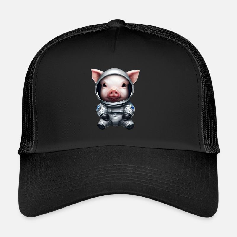 Cochon en tant qu’astronaute Casquette trucker 