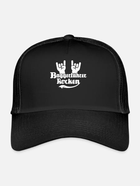 Baggerfuehrer Baggerfahrer - Trucker Cap - Schwarz/Schwarz