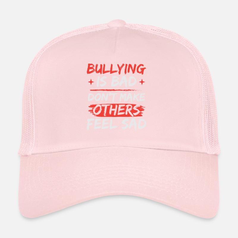 Mobbing ist schlecht | Tag der Einheit | Mobbing-Prävention Trucker Cap