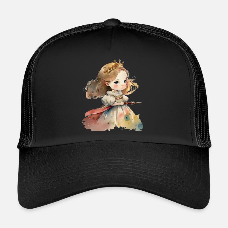Aquarelle de princesse Aquarelle Casquette trucker 