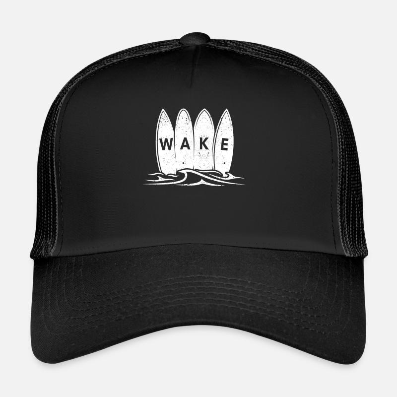 Wakesurfing Wake Surf Wakesurfer Cool Wakesurf Fun Trucker Cap