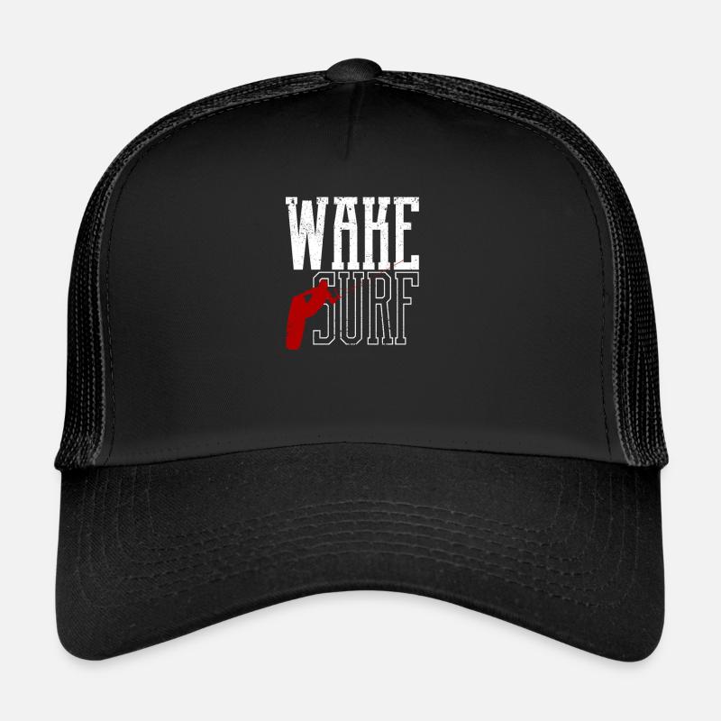 Wake Surf Wakesurfing Boat Lake Board Surfboard Trucker Cap