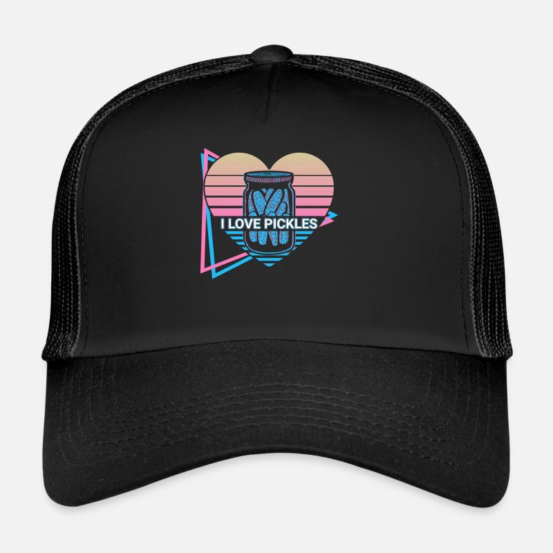 J’aime les cornichons concombre rétro Casquette trucker 