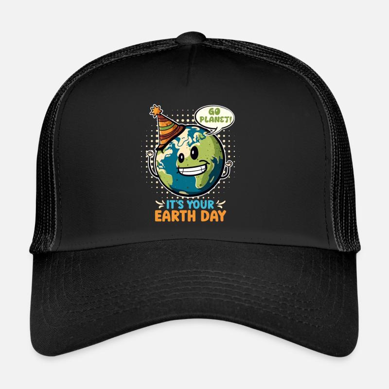 Earth Day Mission Earth & Climate Protection Environment Trucker Cap