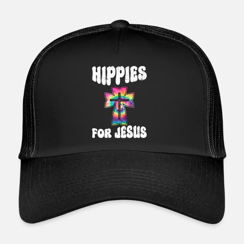 Hippies For Jesus - Hippie Costume Tie Dye Casquette trucker 