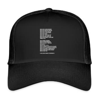 ADHD ADHD Attention Deficit Gift - Trucker Cap - black/black - Front