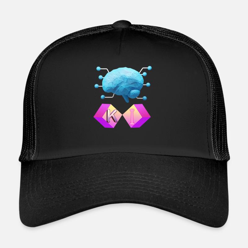 Künstliche Intelligenz Design - Trucker Cap - Schwarz/Schwarz