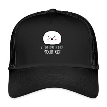 Mochi (1) - Trucker Cap - Schwarz/Schwarz - Vorne