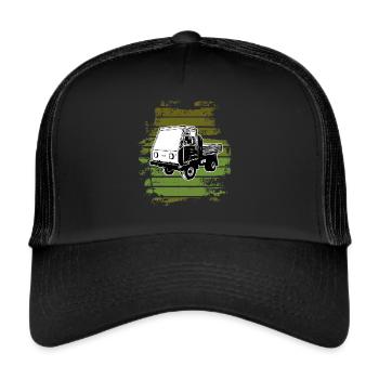 Multicar M25 Multicar Neu Multricar Lastkraftwagen - Trucker Cap - Schwarz/Schwarz - Vorne