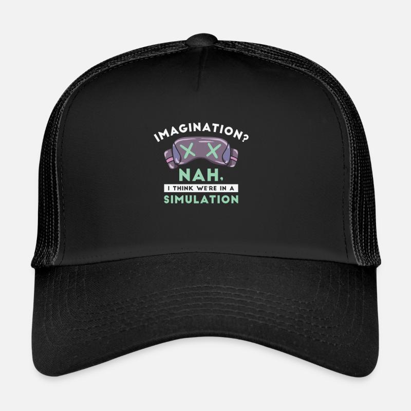 Simulation Sci Fi Futuristic Conspiracy Casquette trucker 