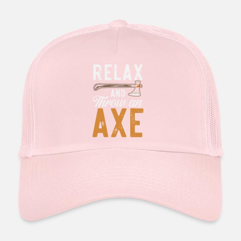 Axe Throwing Hatchet Thrower Axe Throw Lumberjack Trucker Cap